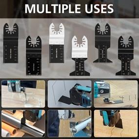 img 1 attached to Zeekech Oscillating Saw Blades: Versatile Multi-Tool Blades with 102pcs, Compatible with Top Brands – Dewalt, Milwaukee, Makita, Ryobi, Bosch