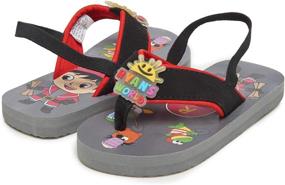 img 4 attached to 👟 Ryans World Boys' Flip Flop Sandals - Stylish and Comfortable Sandal Shoes