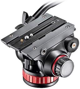 img 2 attached to 📹 Manfrotto Flat Base Видеоголовка с фиксированной рукояткой - Компактная видеокамера и видеоголовка DSLR для съемки, видеографии, создания контента, влоггинга и прямой трансляции.