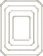 glamorous spellbinders glp-103 gilded nested rectangle glimmer hot foil plate: a divine addition to your craft collection logo