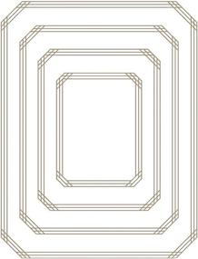 img 4 attached to Glamorous Spellbinders GLP-103 Gilded Nested Rectangle Glimmer Hot Foil Plate: A Divine Addition to Your Craft Collection