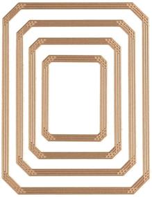 img 1 attached to Glamorous Spellbinders GLP-103 Gilded Nested Rectangle Glimmer Hot Foil Plate: A Divine Addition to Your Craft Collection