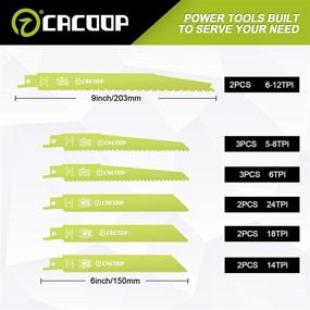 img 3 attached to 14-Pack CACOOP Professional Sawzall Bi-Metal Reciprocating Saw Blades for Metal and Wood with Pouch - Sharp Cutting Set