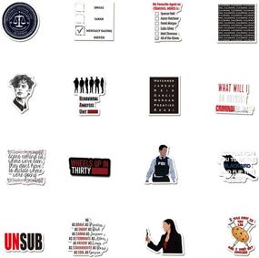 img 2 attached to 🎭 Criminal Minds Stickers - 50pcs Vinyl Waterproof TV Show Decal Pack for Laptop, Skateboard, Bumper, Cars, Computers - Cool Teens & Adults Decorations
