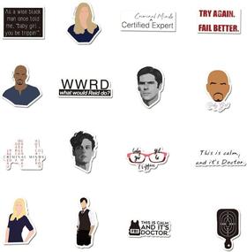 img 3 attached to 🎭 Criminal Minds Stickers - 50pcs Vinyl Waterproof TV Show Decal Pack for Laptop, Skateboard, Bumper, Cars, Computers - Cool Teens & Adults Decorations