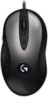 logitech g mx518 gaming mouse with hero sensor, 16,000 dpi, arm processor, and 8 programmable buttons – black (european packaging) logo