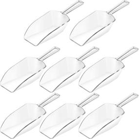 img 4 attached to 🥄 8-Piece Multi-Purpose Kitchen Scoops - Perfect for Weddings, Candy Dessert Buffets, Protein Powders, Ice Cream, Coffee, Tea!