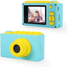 img 3 attached to Blue Waterproof Kids Camera - myFirst Camera 2 - Mini 8MP 1080P HD Camcorder with Free 16GB MicroSD Card, MicroSD Support Slot, Video Taking Function, and Preset Frames