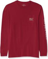 👕 shop the trendy vineyard vines long sleeve football t shirt for boys' clothing and tops - tees & shirts galore! logo