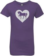 🐴 sparkle horse heart shirt for girls: perfect gift for equestrian pony lovers & cowgirl charm - western themed delight logo