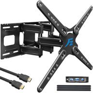 📺 fozimoa heavy-duty full motion tv wall mount bracket for 28-86" flat/curved television - swivel, tilt, extend 13.8" - six robust articulating arms - supports up to 121 lbs - vesa up to 600x400 - fits 8-16" studs - low profile logo