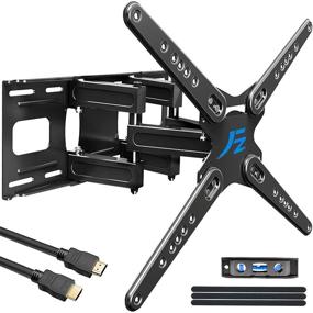 img 4 attached to 📺 Fozimoa Heavy-Duty Full Motion TV Wall Mount Bracket for 28-86" Flat/Curved Television - Swivel, Tilt, Extend 13.8" - Six Robust Articulating Arms - Supports up to 121 lbs - VESA up to 600X400 - Fits 8-16" Studs - Low Profile