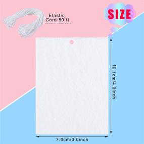 img 3 attached to 🚗 25 Sublimation Air Freshener Sheets - Car Scented Hanging Felt Sheets with Elastic Rope for Interior Decor - White Fragrant Inserts