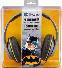 img 1 attached to 🦇 iHome eKids Batman On-Ear Headphones with Built-in Microphone (Ri-M40BM.FXv7)