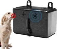 🐶 outdoor wild dog ultrasonic anti barking device - auto dog barking deterrent, adjustable 3 frequencies, control dog bark up to 50 feet, portable & hanging design logo