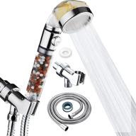 enhance your shower experience with kairey vitamin c shower head - water softener and filtered shower head with beads for chlorine and fluoride removal - includes 60 inch shower hose and bracket logo