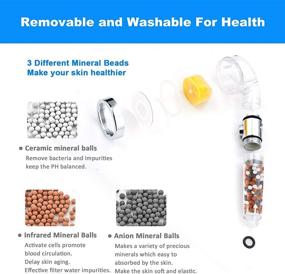 img 3 attached to Enhance Your Shower Experience with Kairey Vitamin C Shower Head - Water Softener and Filtered Shower Head with Beads for Chlorine and Fluoride Removal - Includes 60 Inch Shower Hose and Bracket