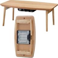 🔥 azumaya elfi-901oak folding legs kotatsu heater table, w36.0 x d20.0 x h14.5 inches, natural wooden material, home and living, oak wooden color - enhanced seo logo