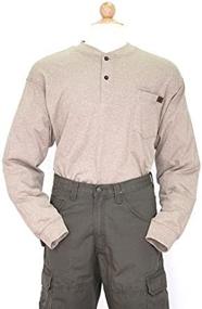 img 1 attached to 👕 Универсальные и стильные: Рубашки Wrangler Sleeve Oatmeal Heather мужские рабочие