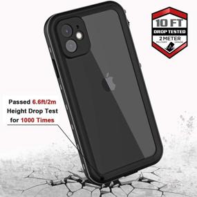 img 1 attached to 📱 Ultimate Protection for Your iPhone 11: Waterproof Case with Full Body & Screen Protector - Shockproof, Dustproof, Dirtproof - IP68 Heavy Duty Case - Clear - 6.1inch