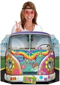 img 4 attached to Captivating Hippie Bus Photo Prop: Brighten up your Pictures with Groovy Vibes!