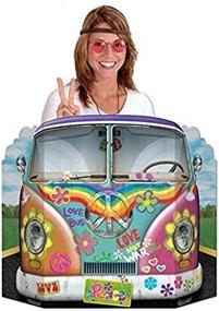 img 1 attached to Captivating Hippie Bus Photo Prop: Brighten up your Pictures with Groovy Vibes!