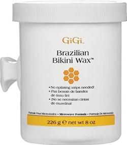 img 1 attached to Gigi Microwave Brazilian Bikini Wax Formula - 8 oz (Pack of 2)