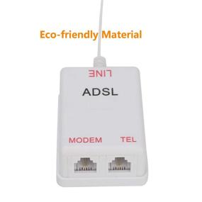 img 2 attached to 📞 Uvital DSL Filter Splitter - In-line RJ11 6P2C Male to 2 Female Telephone Modem ADSL Splitter Filter