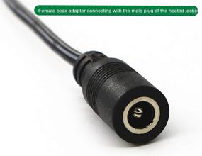 img 2 attached to ThePro Адаптер женского разъема SAE на разъем Coax 12 дюймов | SAE на DC Coax 5.5x2.5mm Адаптер кабеля для подключения обогреваемой одежды мотоцикла | 18 AWG