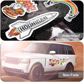 img 2 attached to 🖥️ Breezypals Laptop Stickers [200 pcs] - Vibrant Car, Motorcycle, Bicycle, Luggage Decals for Graffiti, Skateboards, and More - Sticker Pack