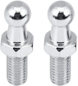 img 4 attached to 🔩 Комплект крепежных болтов из нержавеющей стали M8 KIMISS для газовых амортизаторов - 2 шт., сферическое окончание капота.