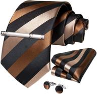 stylish dibangu formal burgundy 👔 necktie cufflink men's accessories: elevate your look! logo