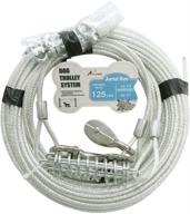 🐶 petest heavy duty 60ft trolley runner cable: perfect for dogs up to 125 pounds logo