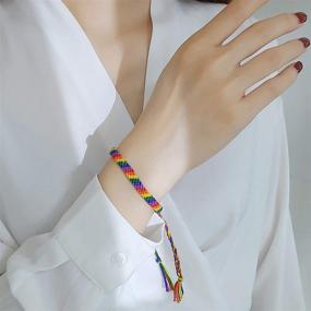 img 1 attached to Hanpeelry Bracelet Adjustable Handmade Friendship