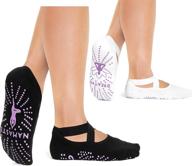 stay balanced and stylish with yoga socks for women: namaste, breathe, and sloth designs with non-slip grip логотип