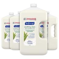 🧴 softsoap hand soap refill gallon - aloe vera fresh scent, 4-pack - moisturizing liquid hand soap for bathroom, kitchen, breakroom & office supplies logo