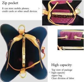 img 1 attached to Drawstring Fashion Shoulder Handbags Detachable