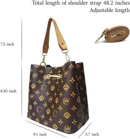img 3 attached to Drawstring Fashion Shoulder Handbags Detachable