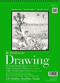 img 1 attached to 📒 Strathmore 400 Series Recycled Drawing Pad, Medium Surface, 11"x14" Wire Bound, 24 Sheets - Enhanced SEO