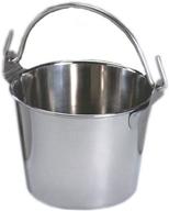 🔒 lindy's 2-qt stainless steel pail silver: durable and convenient storage solution logo