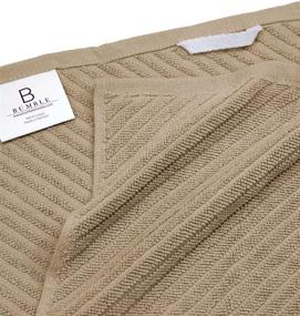 img 1 attached to 6 Pack Premium Kitchen Towels – Large Cotton Hand Towels (16”x 25”) – Diagonal Weave Design – 445 GSM Highly Absorbent Tea Towels – Tan Set with Hanging Loop