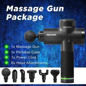 img 2 attached to 🏋️ Recovri Muscle Massage Gun - Ultimate Relief for Athletes: Relieve Spasms, Soreness & Pain, Prevent Injuries & Boost Recovery. Enjoy 30 Variable Speeds & 6 Interchangeable Heads!