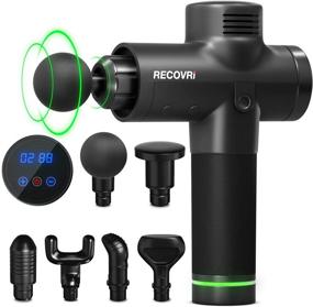 img 4 attached to 🏋️ Recovri Muscle Massage Gun - Ultimate Relief for Athletes: Relieve Spasms, Soreness & Pain, Prevent Injuries & Boost Recovery. Enjoy 30 Variable Speeds & 6 Interchangeable Heads!