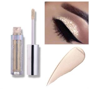 img 4 attached to ✨ Cascaba 12 Colors Long-lasting Waterproof Shimmer Glitter Liquid Eyeshadow - Metallic Pigments, Makeup Metals Gloss for Eyes, Sparkling Eye Shadow Set - Gift Shiny Pen Eyeliner Kit