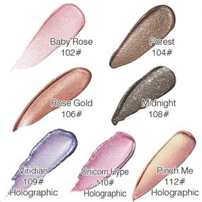 img 2 attached to ✨ Cascaba 12 Colors Long-lasting Waterproof Shimmer Glitter Liquid Eyeshadow - Metallic Pigments, Makeup Metals Gloss for Eyes, Sparkling Eye Shadow Set - Gift Shiny Pen Eyeliner Kit