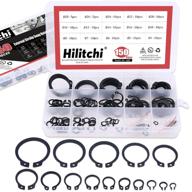 🔧 hilitchi 150-pcs alloy steel external circlip snap retaining clip ring assortment kit - sizes 4mm-28mm logo