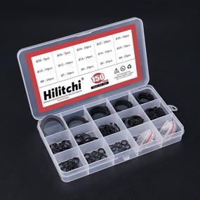 img 1 attached to 🔧 Hilitchi 150-Pcs Alloy Steel External Circlip Snap Retaining Clip Ring Assortment Kit - Sizes 4mm-28mm