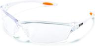 mcr lw210af crews law 2 safety glasses - clear frame, clear lens, anti-fog (1 pair) logo