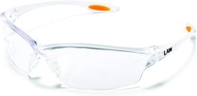 img 1 attached to MCR LW210AF Crews Law 2 Safety Glasses - Clear Frame, Clear Lens, Anti-Fog (1 Pair)