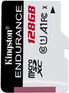 💾 высокопроизводительная карта памяти kingston high endurance microsd на 128 гб для записи видео full hd 1080p, скорость чтения до 95 мб/с, флэш-память sdxc (sdce/128 гб) логотип